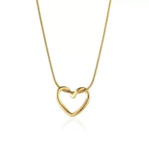 Hollow Heart Pendant Necklace